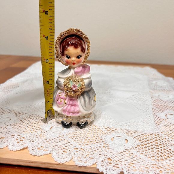 Josef Originals CAROL 1953 Bonnets and Boquet Vintage Figurine - Picture 6 of 9